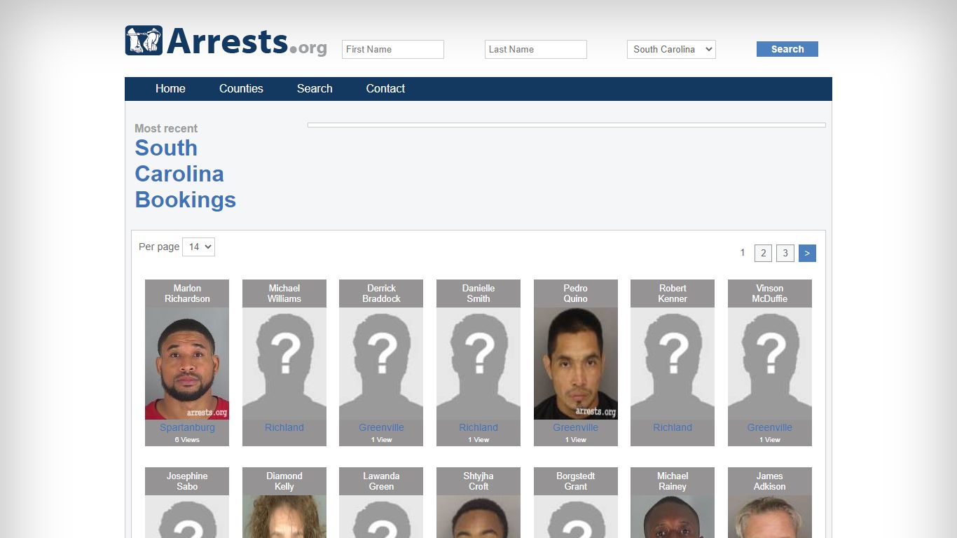 South Carolina Arrests and Inmate Search